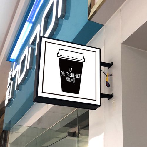 铁艺户外防水灯箱广告牌挂墙式侧挂双面led灯箱店铺门头招牌定做